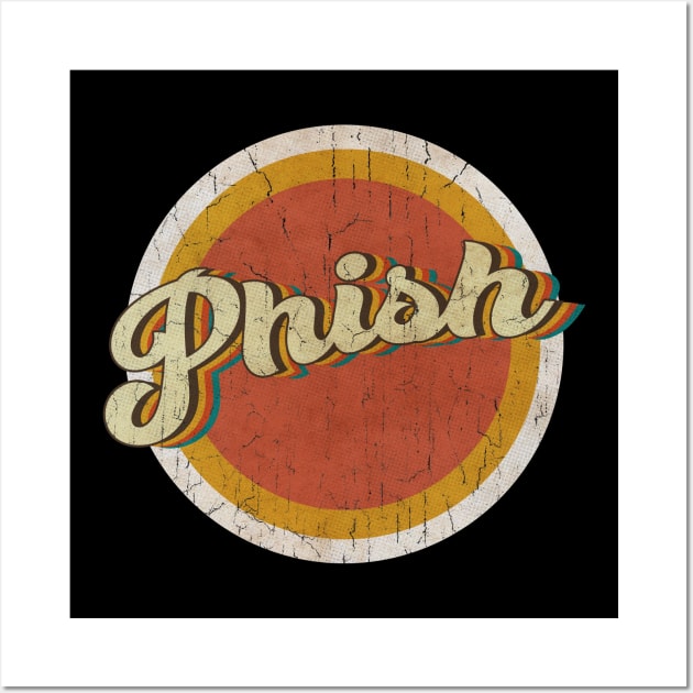 circle vintage Phish Wall Art by KewanAlasStore